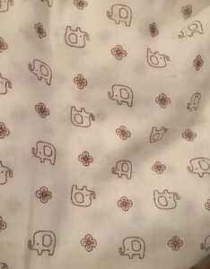 ダブルガーゼ 生地 象柄☆新品