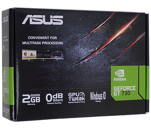 【中古】ASUSグラボ GT730-SL-2GD5-BRK-E PCIExp 2GB 元箱あり