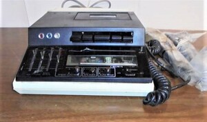 *1610 R-4 Showa Retro Crown corporation CROWN voice recorder cassette recording machine recorder CDM-11 100V Mike 3.