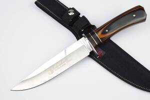 ★送料込み!★Columbia Saber★G33 コロンビアナイフ 高品質ハンティングナイフ 虎目 ウッドハンドル サバイバル キャンプ TWD