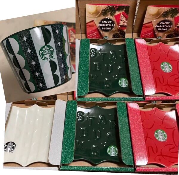 スターバックス ホリデー クリスマス ミニプレート 小皿 カップ 2021 限定