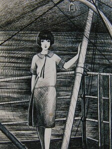 Art hand Auction Kouji Fukiya, [Reijokai 21], Hermosa mujer pintando, De un libro de arte raro, Nuevo marco/enmarcado de alta calidad., Buen estado, gastos de envío incluidos, saltar, cuadro, pintura al óleo, retrato