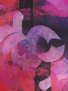 Art hand Auction Yuko Yokomae, [Homura Rokujo], Aus einer seltenen Sammlung von Rahmenkunst, Neuer Rahmen inklusive, In guter Kondition, Porto inklusive, Japanischer Maler, Kokosnuss, Malerei, Ölgemälde, Abstraktes Gemälde