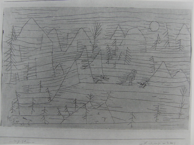 Pablo Klee, Landschaft Mit Wolf, Artículos raros de subastas en el extranjero., No para la venta, Nuevo marco incluido Envío gratis, Coco, Cuadro, Pintura al óleo, Naturaleza, Pintura de paisaje