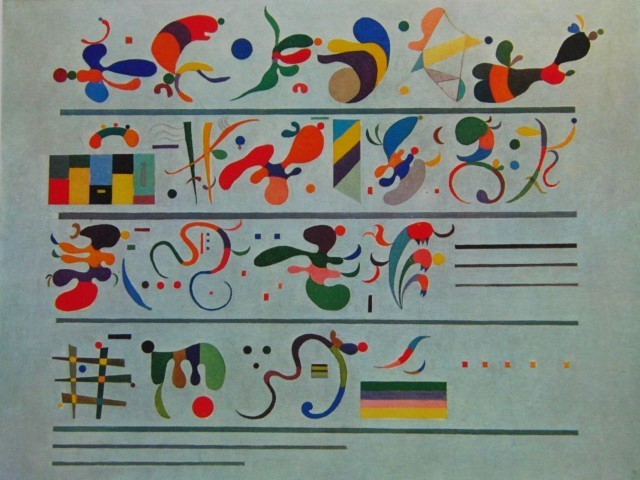 Kandinsky, continu, D'une rare collection d'art, Tout neuf avec un cadre de haute qualité, Maître Livraison Gratuite, coco, Peinture, Peinture à l'huile, Peinture abstraite