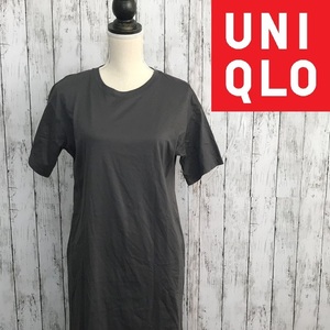 UNIQLO* Uniqlo *ma- Sera izko ton long T One-piece * размер S 1116-27