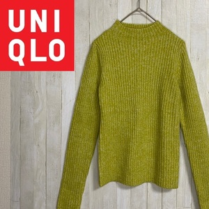 UNIQLO★ユニクロ★リブモックネックセーター★サイズS　18-28
