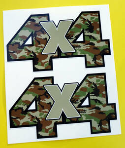 送料無料 4X4 OFF ROAD STICKERS DECALS ランドローバー ステッカー デカール セット 145mm x 80mm