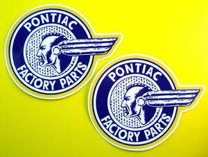 送料無料 Pontiac Factory Parts Sticker ポンタック ステッカー デカール セット 130mm x 100mm