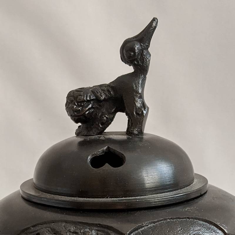 香炉◇三つ足◇銅製◇煎茶道具 香道具◇獅子 狛犬◇工芸品◇ - www ...