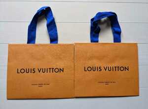 LOUIS VUITTON ルイヴィトン■ショッパー 紙袋 22×18×11.5■2枚セット