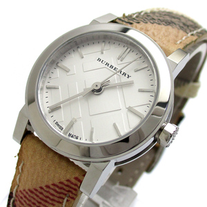 バーバリー 時計 ザ シティ レディース ノヴァチェック BU9222 取扱説明書 BOX BURBERRY 腕時計 クォーツ クリーニング済 保証書