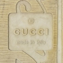 即決★イタリア製 GUCCI★25.5cm レザーコンビレースアップシューズ グッチ メンズ 7.5 白 スニーカー 本革 シューズ 本皮 革靴_画像7