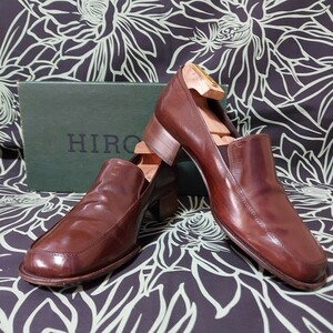  Hirofu HIROFU Hirofu обувь 23.0cm прекрасный товар размер 23.0cm цвет Brown коробка 
