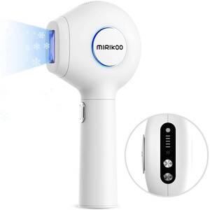 MIRIKOO レーザー脱毛器 家庭用 冷感脱毛&サファイア冷却機能 IPL 光脱毛器 光美容器 5階段 50万回照射 男女兼用