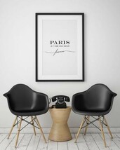 LOVELY POSTERS | PARIS JE T'AIME MON AMOUR (white) | A2 アートプリント/ポスター【北欧 シンプル おしゃれ】_画像3