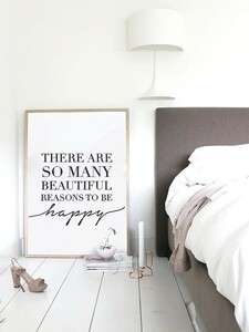 LOVELY POSTERS | THERE ARE SO MANY BEAUTIFUL REASONS TO BE HAPPY | アートプリント/ポスター (50x70cm)