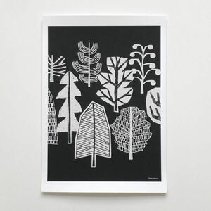 ELOISE RENOUF | Winter Trees No2 | A4 アートプリント/ポスター【ネコポス送料無料 北欧 インテリア ボタニカル アブストラクト】