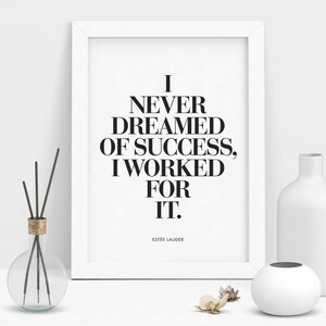 THE MOTIVATED TYPE | I NEVER DREAMED OF SUCCESS | A3 アートプリント/ポスター