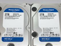 【送料無料】★２ＴＢ×２ セット★　WD20EZRZ　【時間：82ｈ&82ｈ】3.5インチ内蔵HDD　Western Digital Blue/WD/青　SATA　正常_画像4