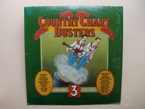 ＊【LP】【V.A】COUNTRY CHART BUSTERS　VOL.3／CHARLIE RICH、LYNN ANDERSON 他（KC32721）（輸入盤）シュリンク付