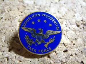 古 ピンバッジ アメリカ大統領　タスクフォース　鷲　ロゴ　