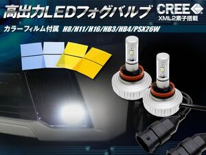 H16 CREE XML2素子/アルミヒートシンク搭載 高出力LEDフォグ SET