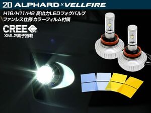 20 アルファード H11 CREE アルミヒートシンク搭載 LEDフォグ