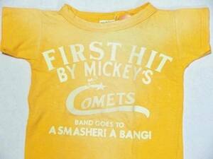 デニム＆ダンガリー MICKEY COMETS Tシャツ☆イエロー100cm