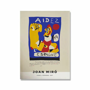 ジョアンミロ Joan miro ポスター 70x50cm 北欧 グッズ 絵画 絵 抽象 おしゃれ 雑貨 インテリア キャンバス フォト アート 42