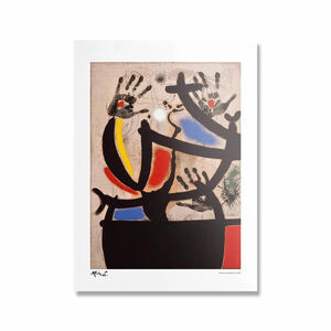 ジョアンミロ Joan miro ポスター 70x50cm 北欧 グッズ 絵画 絵 抽象 おしゃれ 雑貨 インテリア キャンバス フォト アート 55