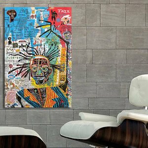 バスキア Basquiat 特大 ポスター 150x100cm 海外 アート インテリア 雑貨 グッズ 絵 フォト グラフィティ 画家 ジャン ミシェル 大 4