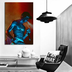 Travis Scott トラヴィス スコット 特大 ポスター 150x100cm 海外 ヒップホップ ラッパー アート インテリア グッズ 写真 雑貨 トラビス 18