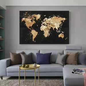世界地図 ポスター 90x60cm 地図 ワールドマップ 地球 世界 グッズ インテリア 海外 雑貨 キャンバス 写真 アート world map 15
