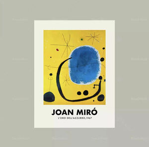 ジョアンミロ Joan miro ポスター 70x50cm 北欧 グッズ 絵画 絵 抽象 おしゃれ 雑貨 インテリア キャンバス フォト アート 35