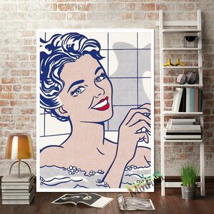 ロイ・リキテンスタイン ポスター 70x50cm ポップアート 絵画 絵 北欧 グッズ アメリカン 雑貨 アート Lichtenstein ウォーホル 1