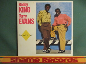 Bobby King / Terry Evans ： Live And Let Live ! LP // Ry Cooder プロデュース / Blues / 落札5点で送料無料