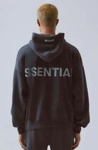 FOG fog Essentials 3M Pullover Hoodie リフレクター　エッセンシャル　パーカー　裏起毛　黒銀　ビッグロゴサイズXL_画像2