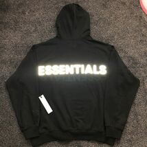 FOG fog Essentials 3M Pullover Hoodie リフレクター　エッセンシャル　パーカー　裏起毛　黒銀　ビッグロゴサイズXL_画像8