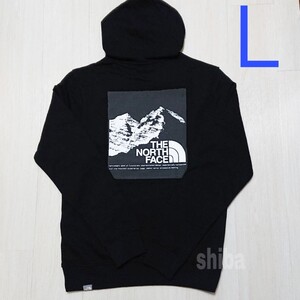 THE NORTH FACE ノースフェイス プルオーバー パーカー 長袖 ブラック 黒 海外限定 裏起毛 フード 海外Lサイズ