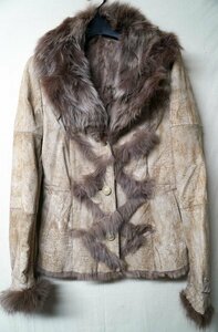 *Eau Souagebook@ fur fur coat * rabbit × blue fox *