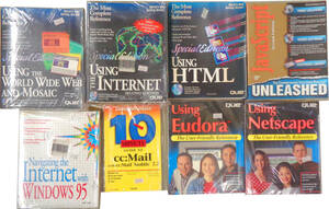 新古品 English Manual Books 英文 WWW, Internet,HTML, JavaScript, Eudora, cc:Mail, Netscape