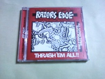 送料込 Razors Edge ‐ Thrash 'Em All_画像1