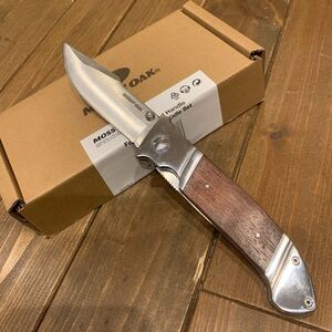 MOSSY OAK 折りたたみナイフ 天然ウッドハンドル