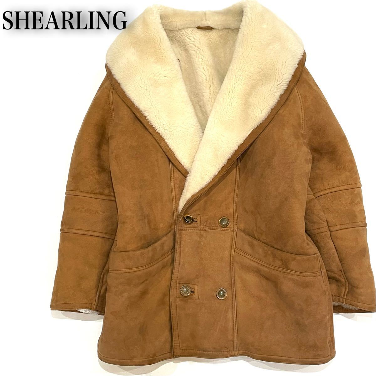 SHEARLING ファーコート ムートンコート 42-