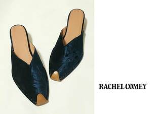 Новая цена списка 66 000 Rachel Compy Velvet Mule 9 25 см 25,5 см сандалий