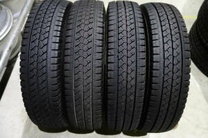 ９分山 .スタットレス 155/80R14 88/86N LT ブリジストン VL1 ４本 t-89