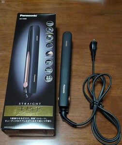 美品! 箱・説明書付! パナソニック Panasonic ストレートアイロン ナノケア EH-HS0E-K