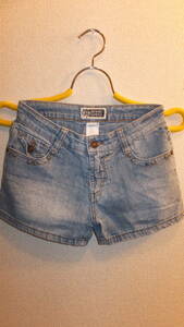 *ROUTE 66*Ladies Short Pants lady's jeans short pants size 7 waist 69Cm USED IN JAPAN daisy dukes shorts