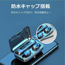 ワイヤレスイヤホン Bluetooth5.2 コンパクト FIPRIN 日本語音声ガイド 高音質 重低音 防水 スポーツ iPhone Android ブルートゥース_画像7